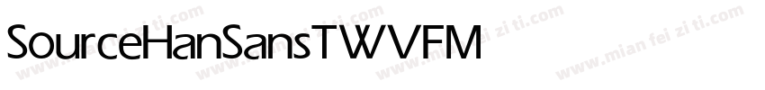 SourceHanSansTWVF Medium字体转换